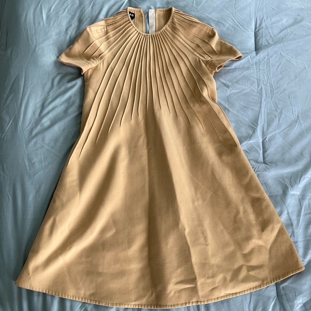 Rochas wool pleated dress size 40